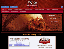 Tablet Screenshot of cincyelitebaseball.com